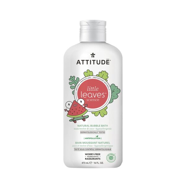 ATTITUDE – Burbujas de baño natural – Sandía y Coco (473ml)