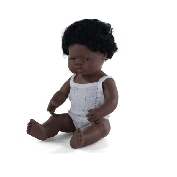 MINILAND DOLLS – Muñeco bebé africano (38cm)